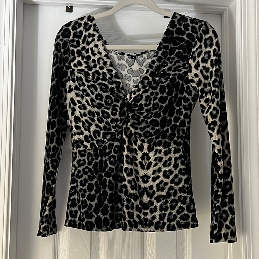 Women’s animal print blouse